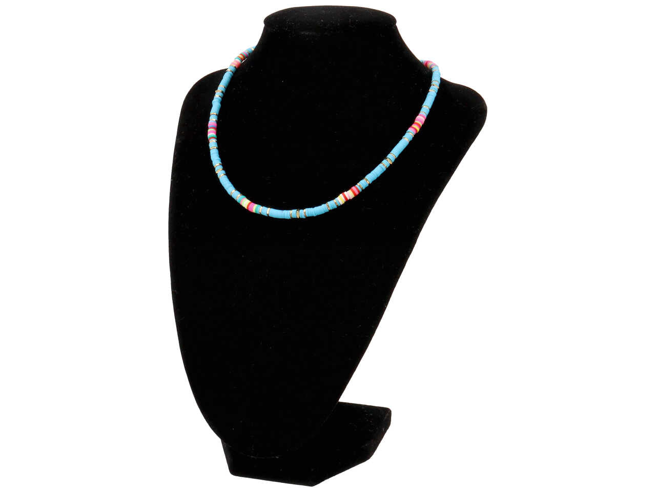 Collana c/dischi in fimo 51576