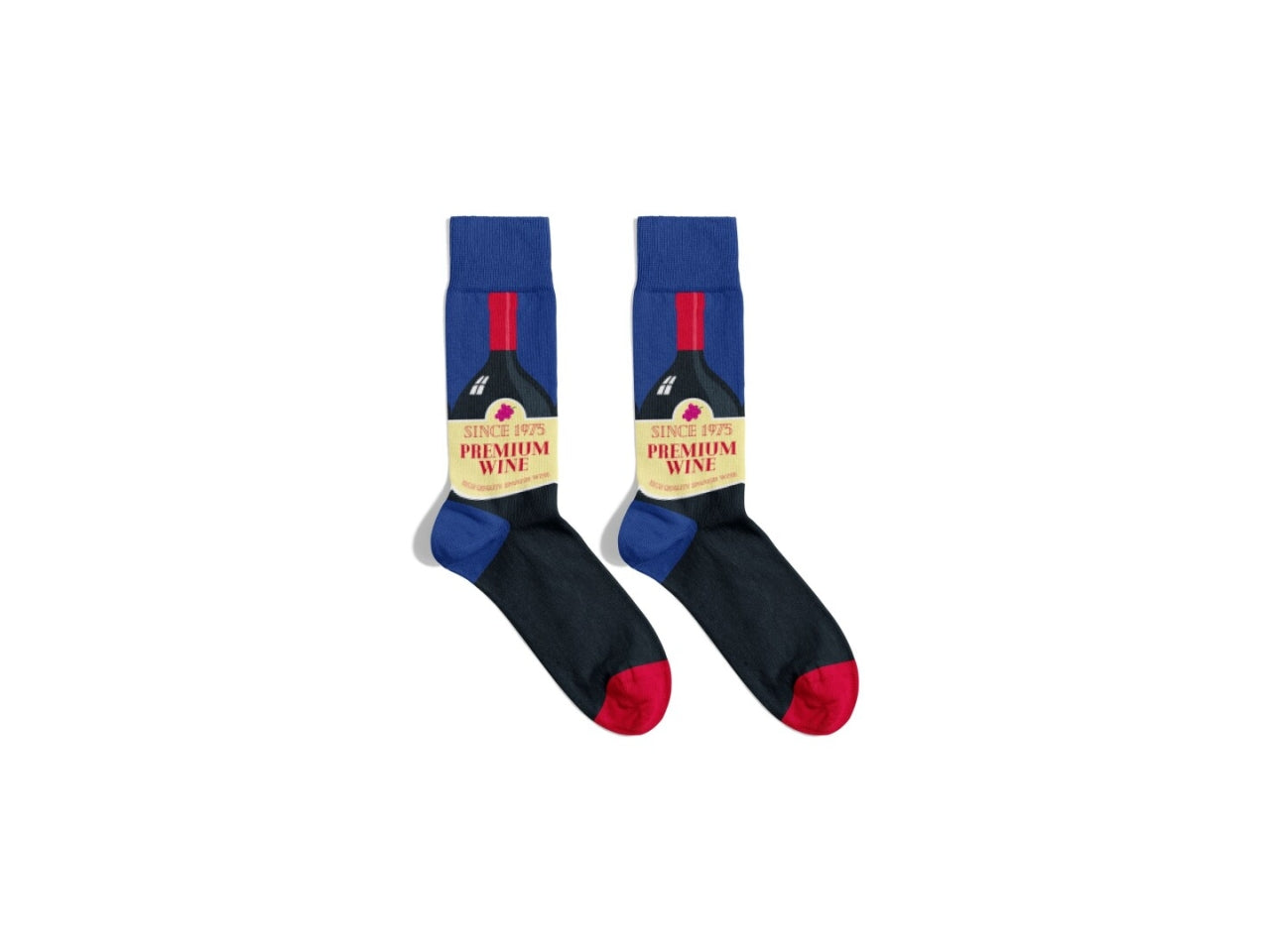 Calzini con decoro vino