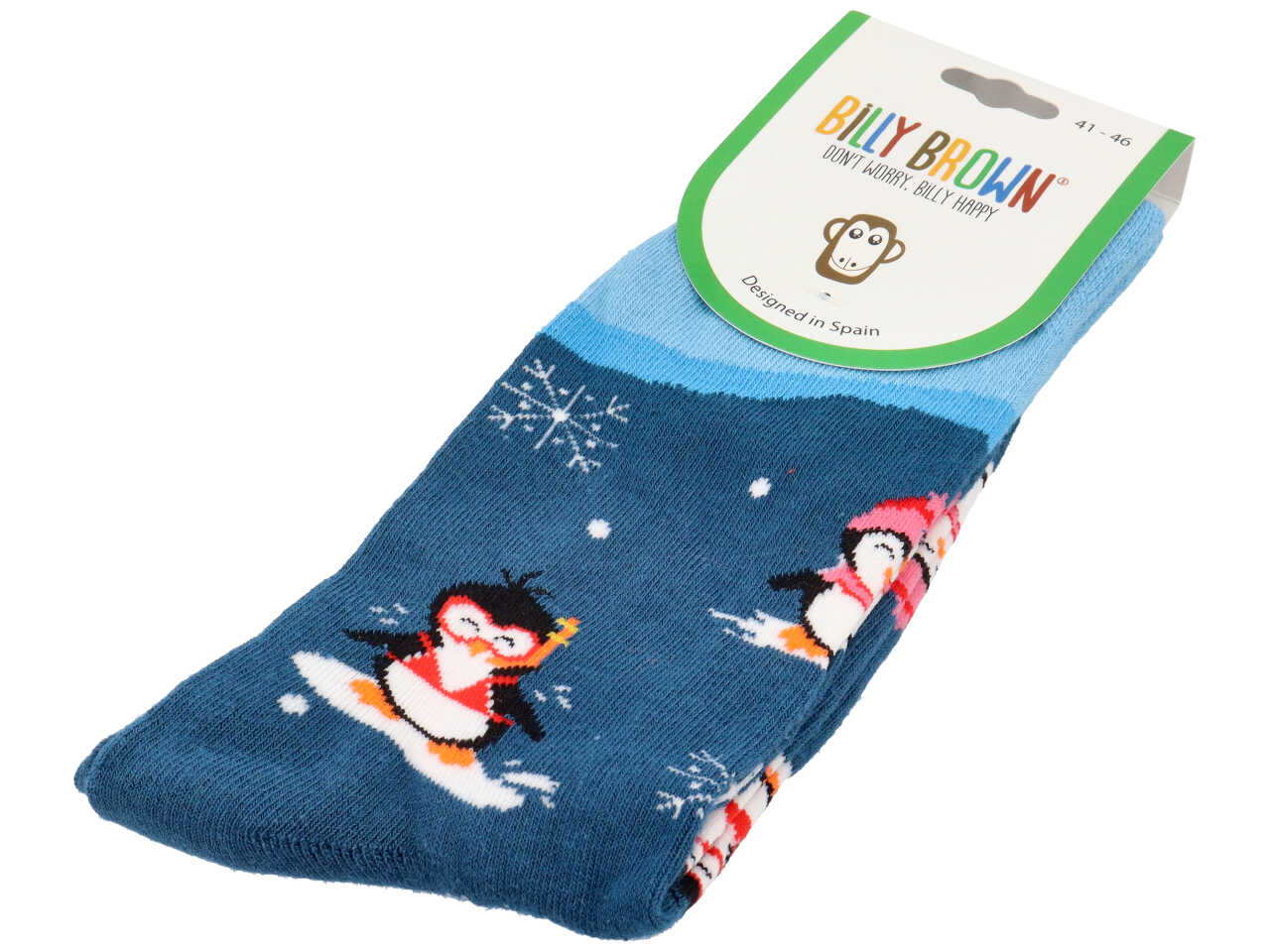 Calzini con decoro pinguino