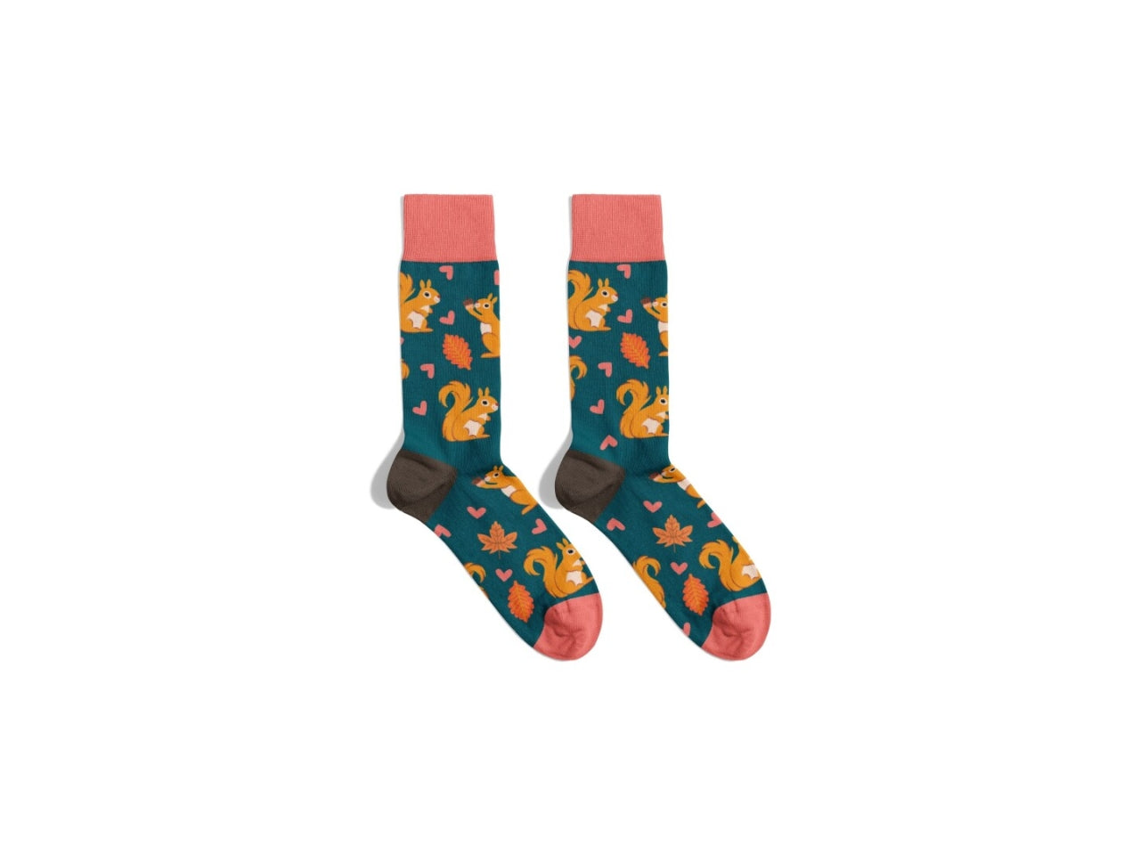 Calzini con decoro scoiattolo