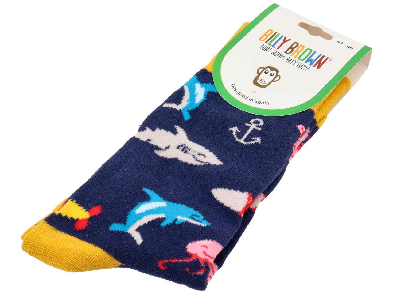 Calzini con decoro pesce