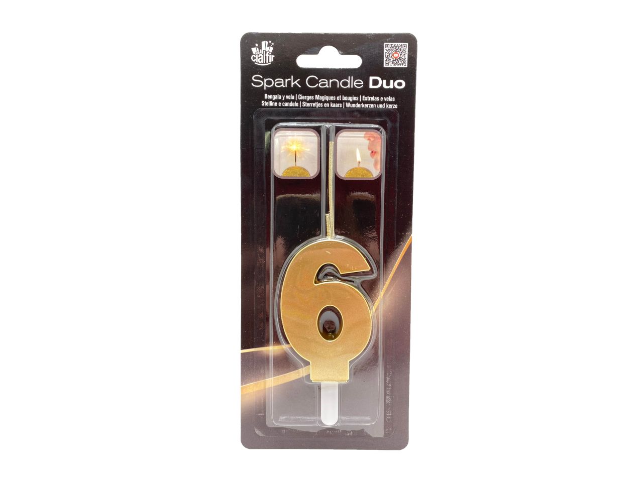 Candela duo scintille n° 6 oro