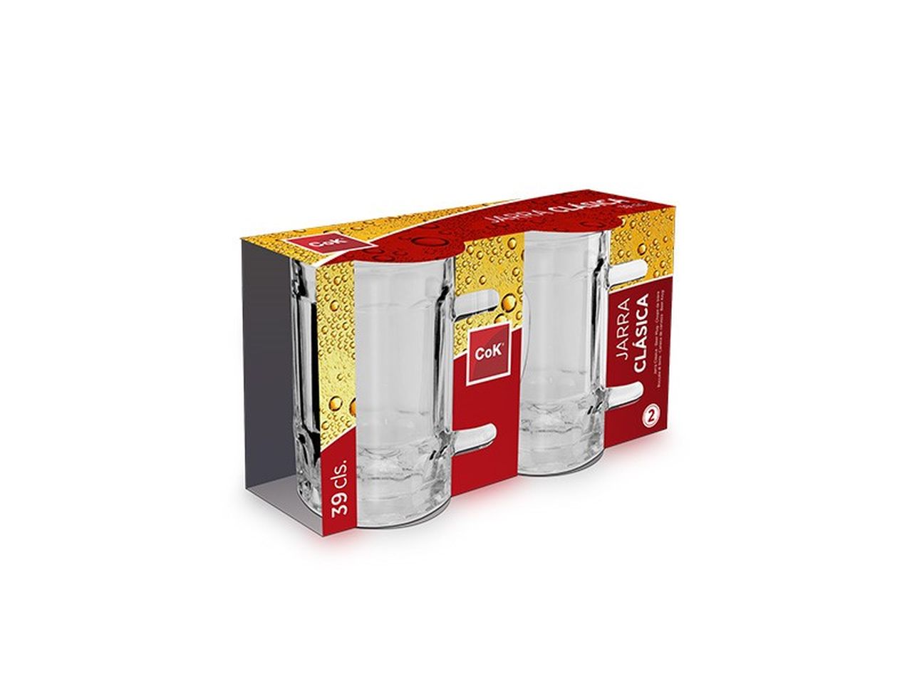 Brocca da birra classica 39cl in set da 2