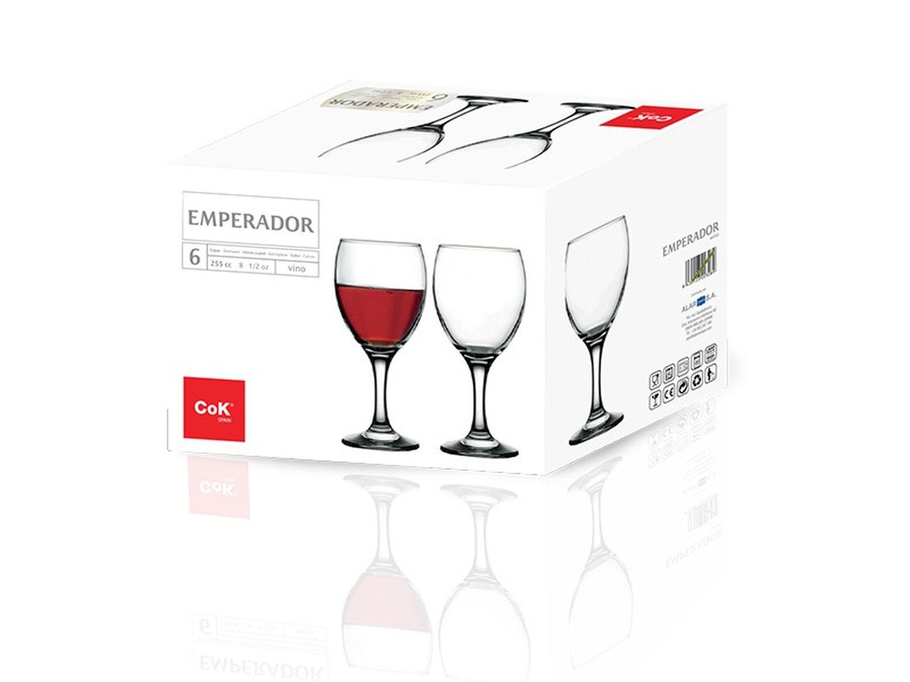 Calici emperador 25cl set da 6