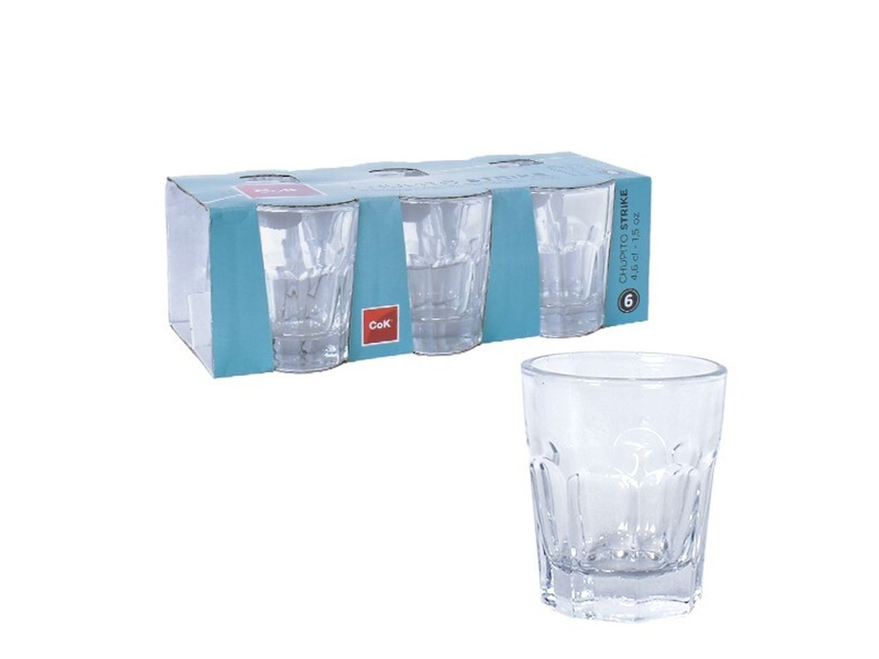 Bicchiere da liquore strike 4,6cl set da 6