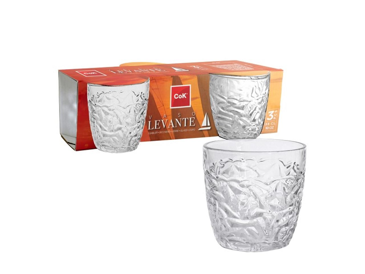 Bicchiere levante 33cl set da 3