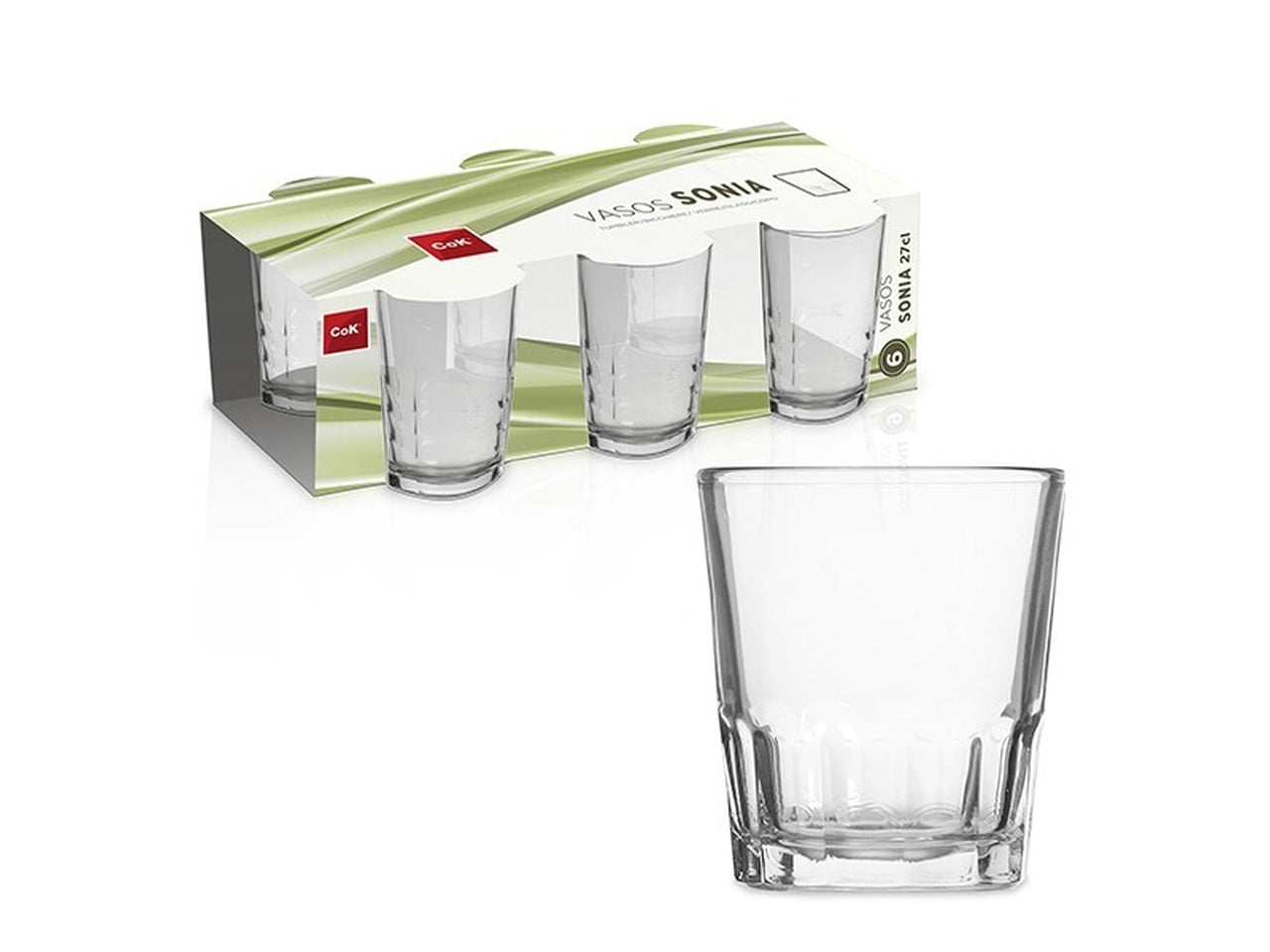 Bicchiere da acqua sonia 27cl set da 6