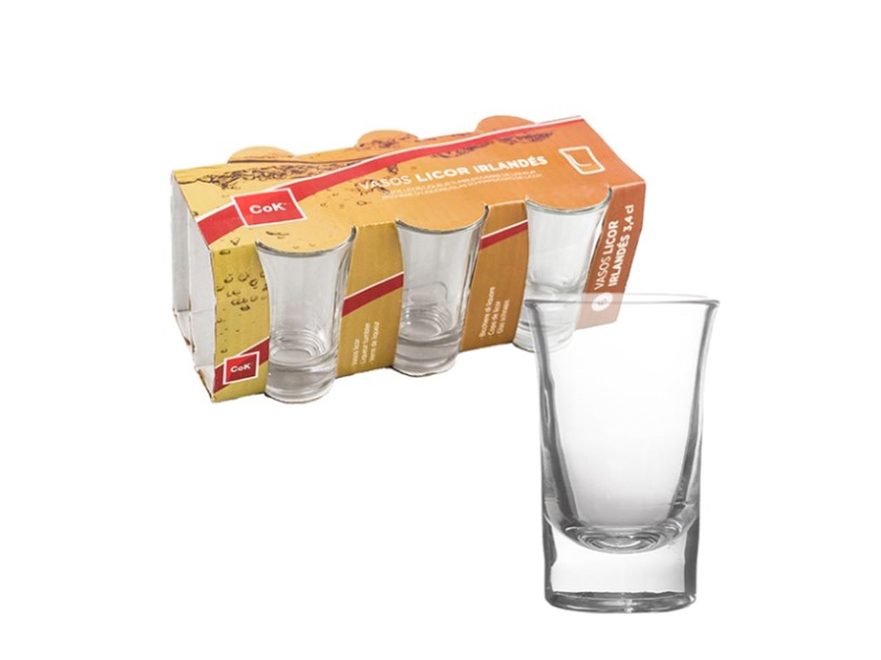 Bicchiere da liquore irlandese 3,4cl set da 6