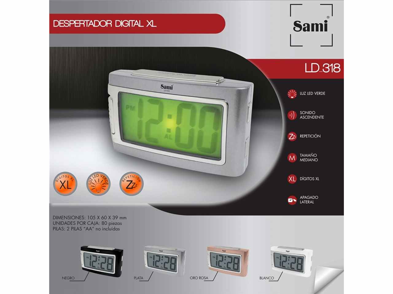 Sveglia sami lcd allarme/calinea ld-9811