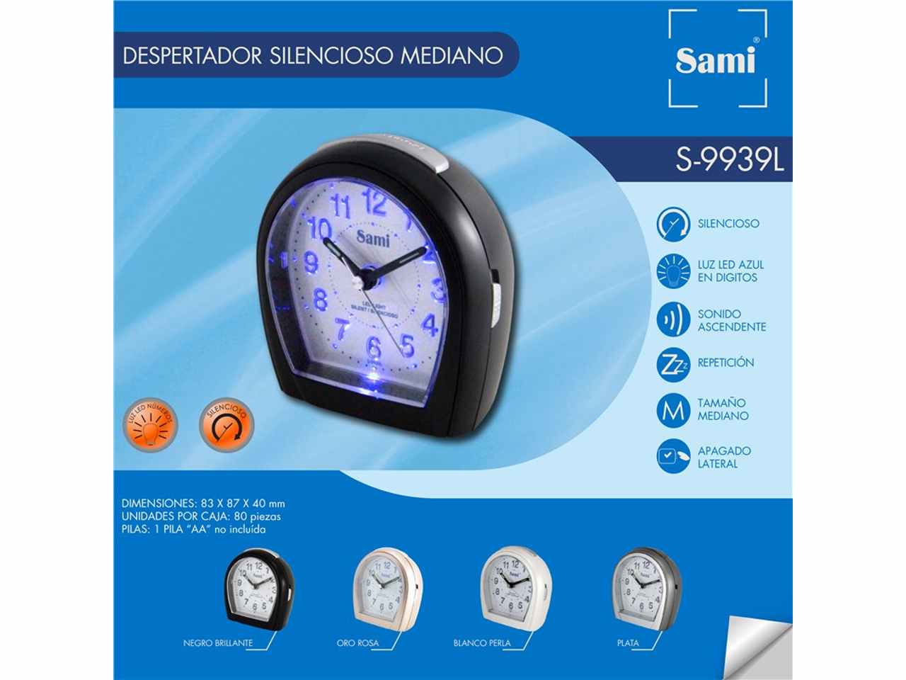 Sveglia sami lcd xl 3 allarmi ld-9812