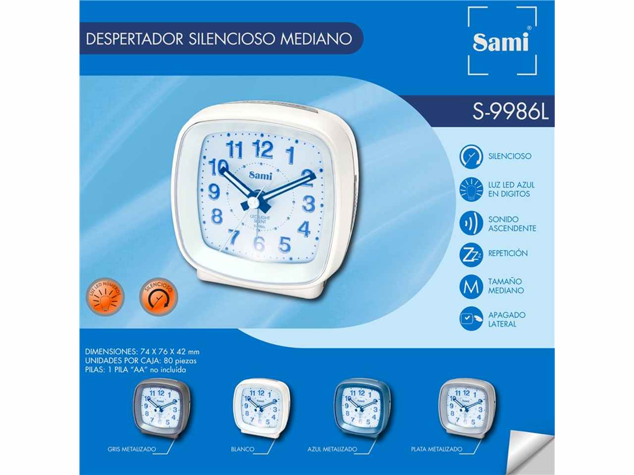 Sveglia sami oval silenz.digit s-9939l