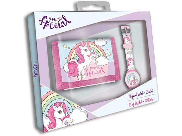 Unicorno orologio+p.fogli kl10105