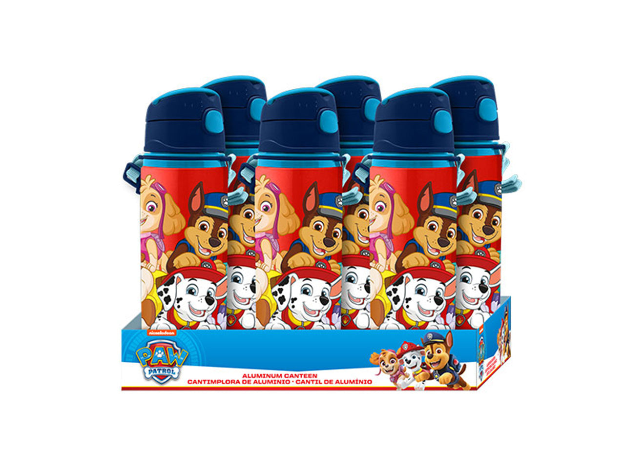 Paw patrol borraccia in alluminio da 600ml