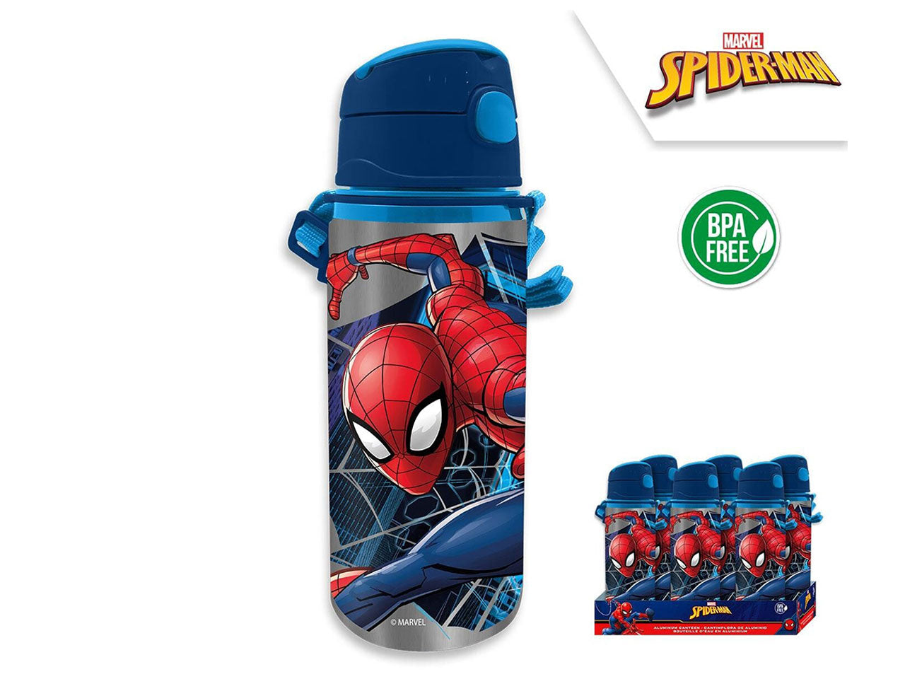 Spiderman borraccia in alluminio da 600ml