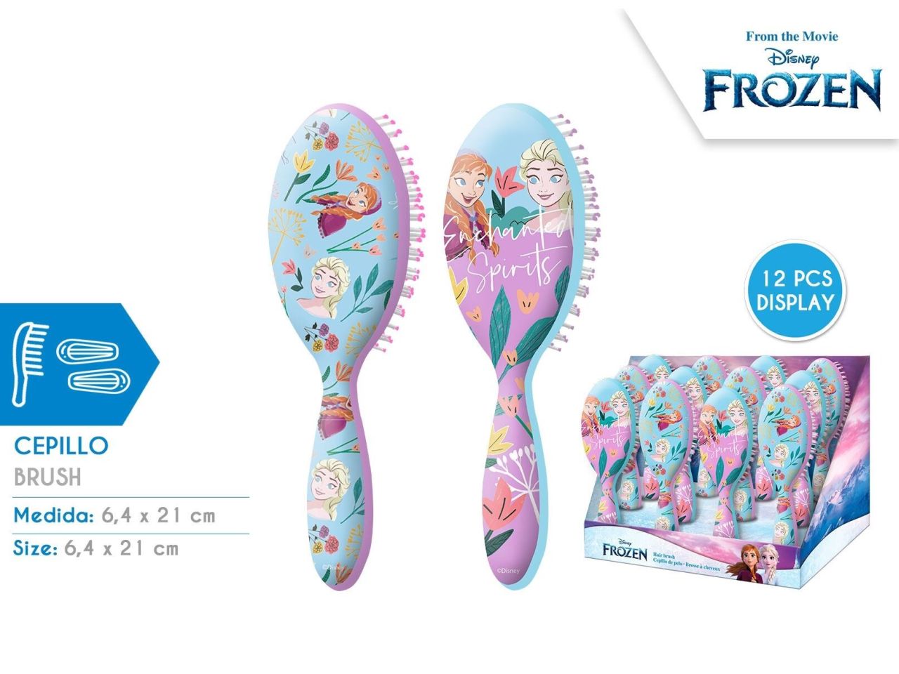 Spazzola per capelli frozen