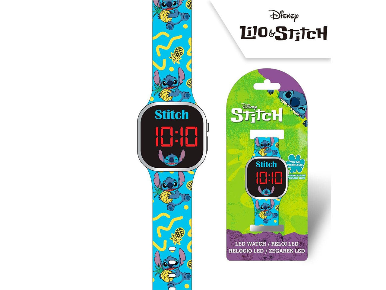 Stitch orologio led