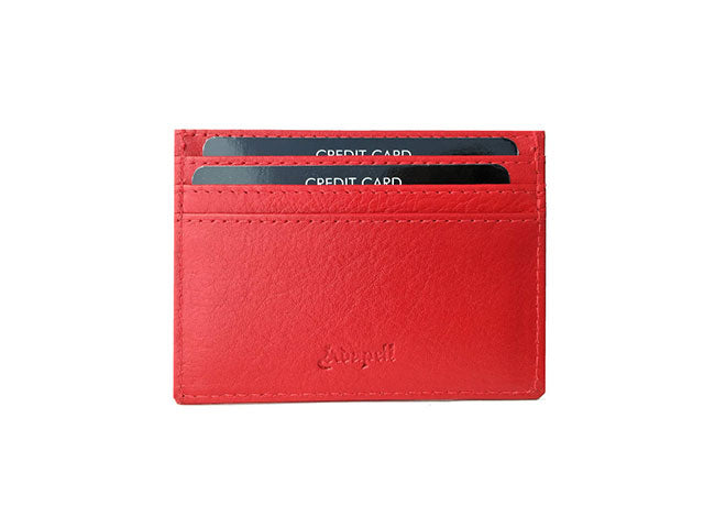 Portacarte uomo Adapell con tasche assortite rosso