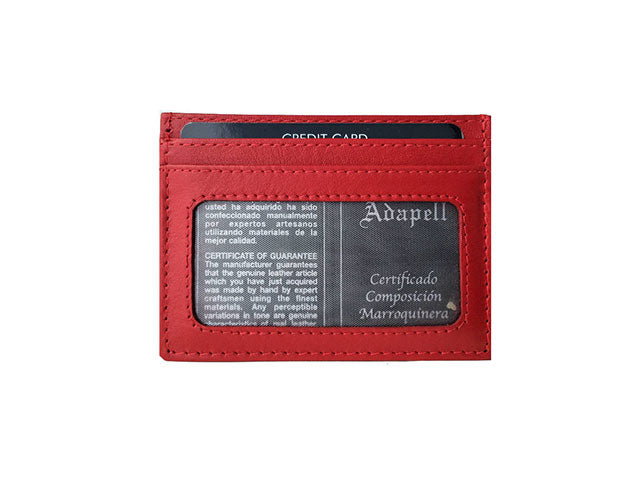 Portacarte uomo Adapell con tasche assortite rosso