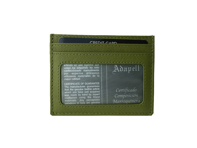 Portacarte adapell con tasche assortite verde chiaro