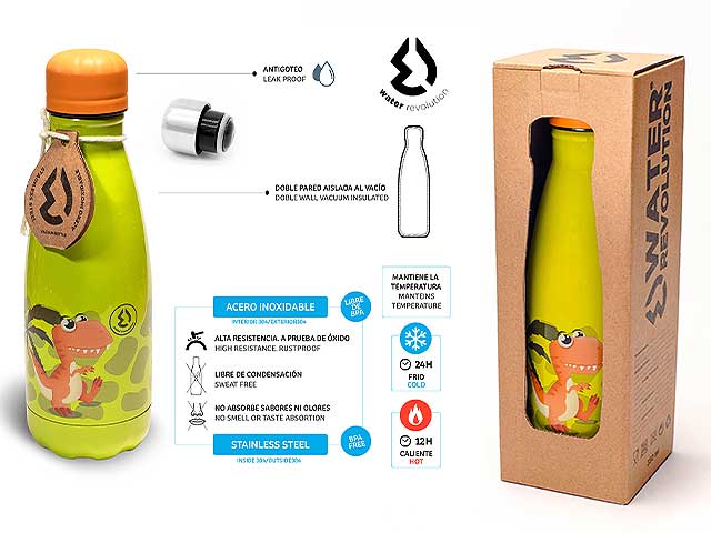 Bottiglia termica 350ml dinosauro cr0186