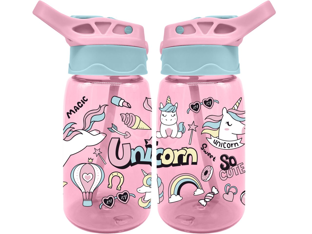 Borraccia new tritan 500 ml unicorn