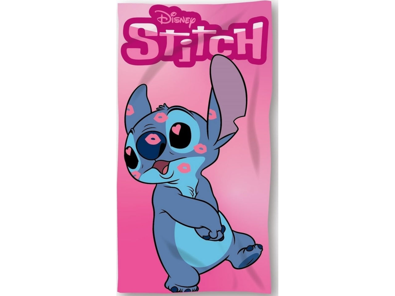 Stitch telo mare microfibra bambina rosa 70x140 cm - Real Trade