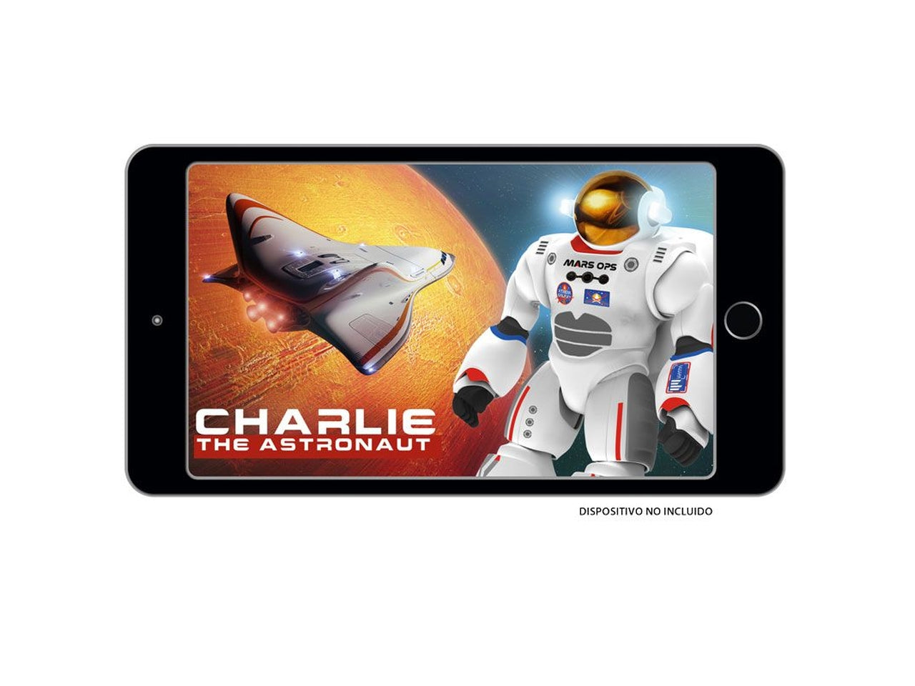 Robot blue rocket - charlie the astronaut