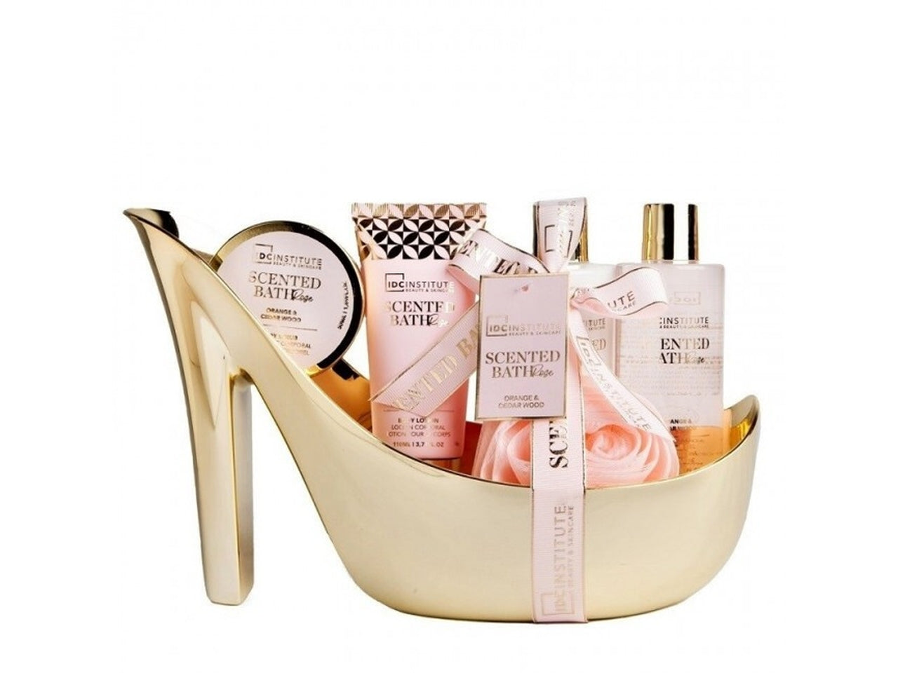 Idc scented set gold shower gel + body lotion + sali + crema mani $