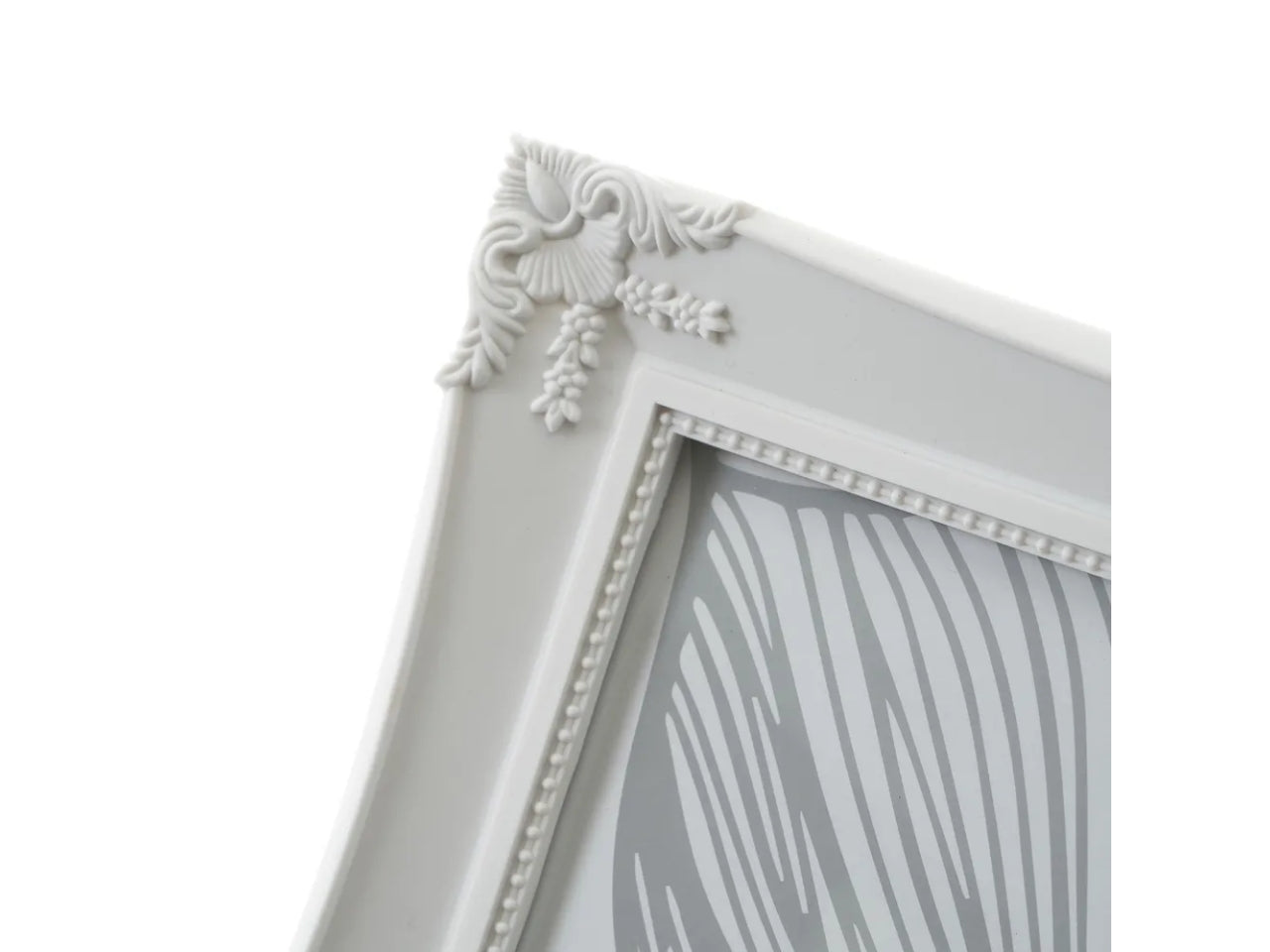 Cornice in plastica bianca stile shabby chic finestra foto 20x25 cm - Casaseleccion