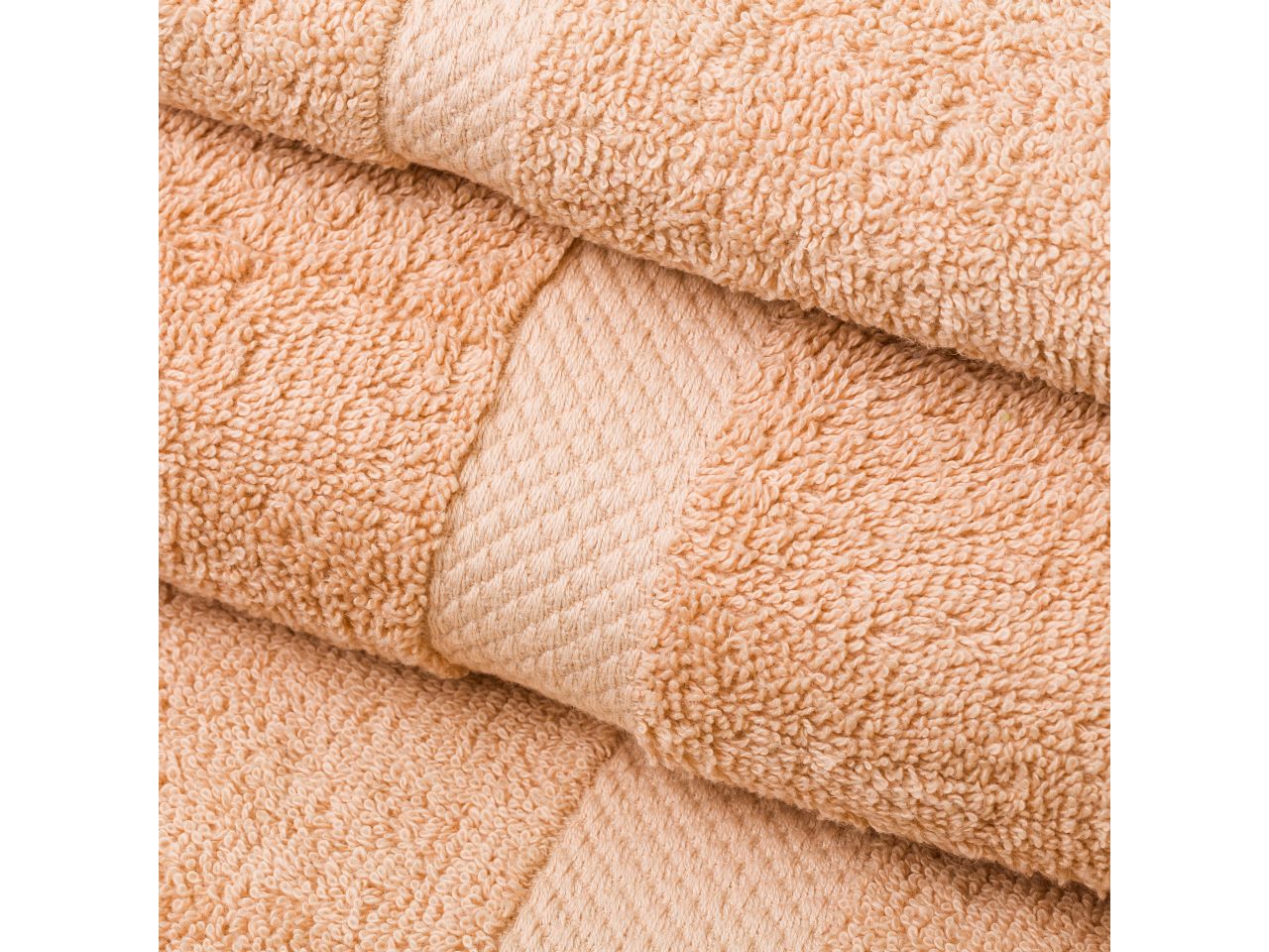 Asciugamano 100% cotone colore beige misura 30x50cm