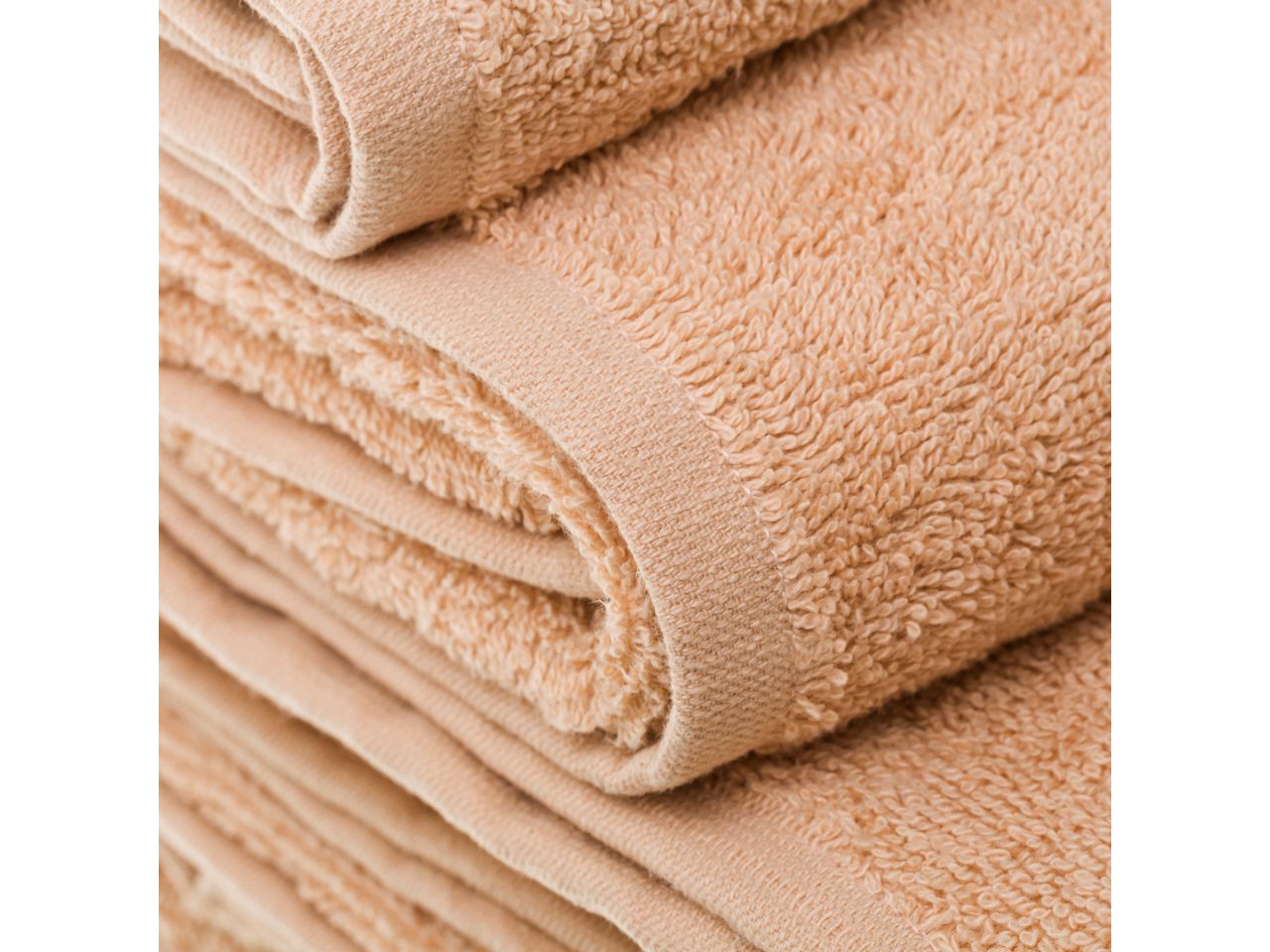Asciugamano da lavabo 100% cotome colore beige misura 50x100cm
