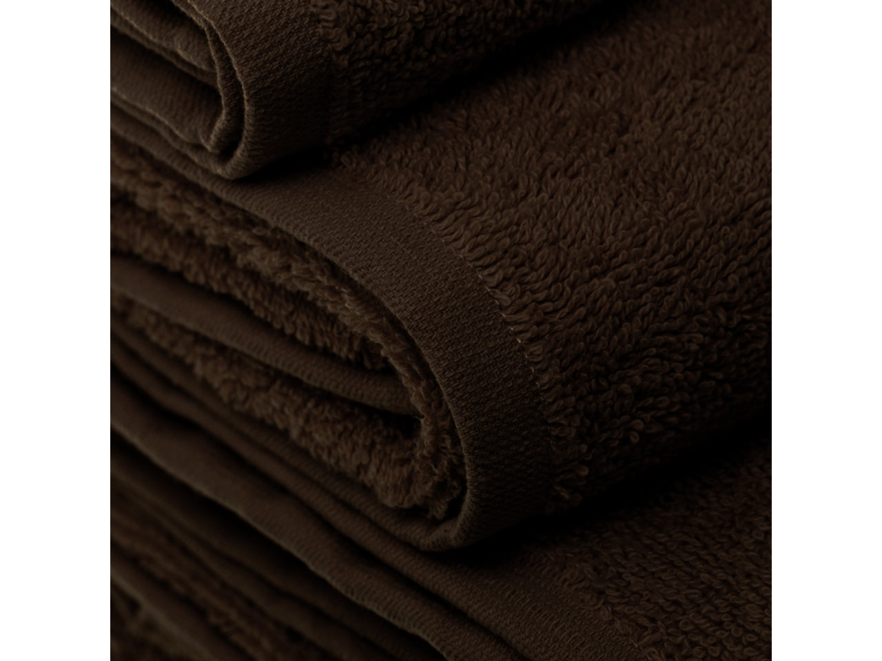 Set asciugamano towel lavello 100% cotone cioccolato 50x100cm