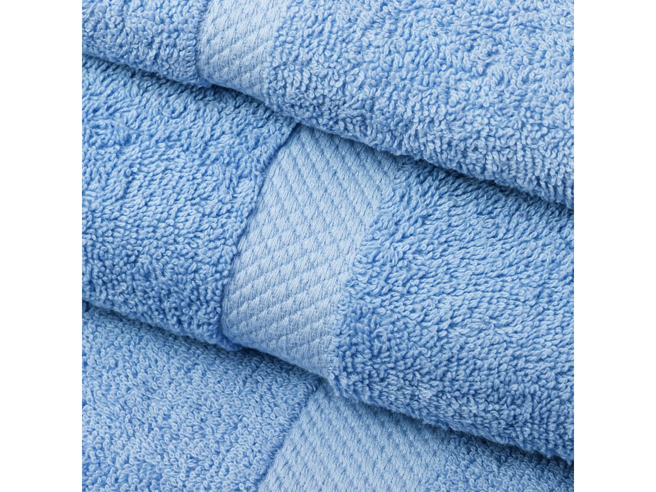 Asciugamano 100% cotone colore azzurro misura 30x50cm