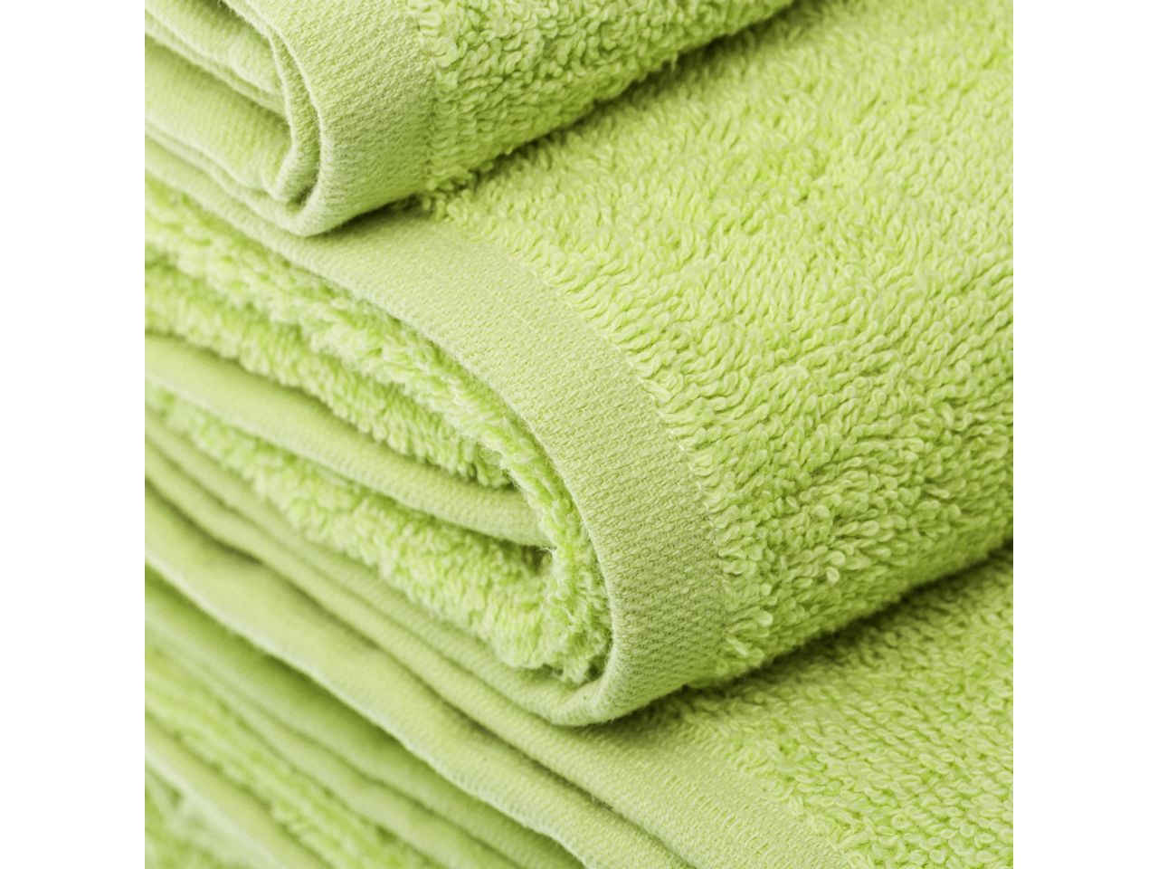 Asciugamano 100% cotone colore lime misura 30x50cm