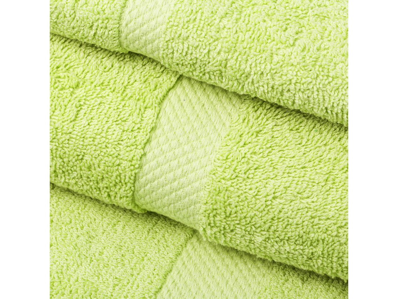 Telo docci 100% cotone colore lime misura 70x140cm