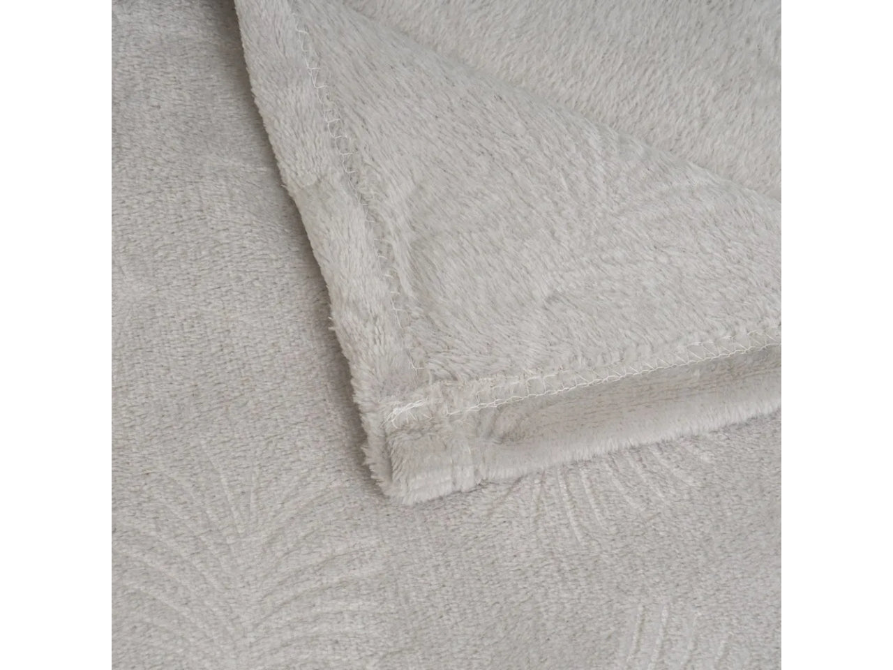 Coperta di flanella a rilievo colore pietra misura 130x160cm uia