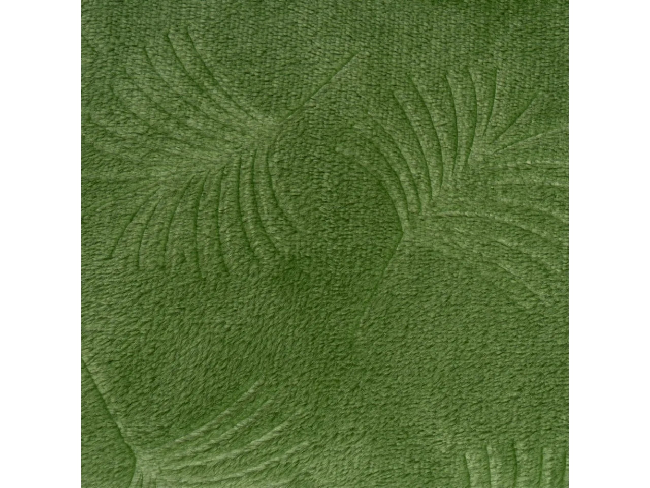 Coperta di flanella a rilievo colore verde misura 130x160cm uia