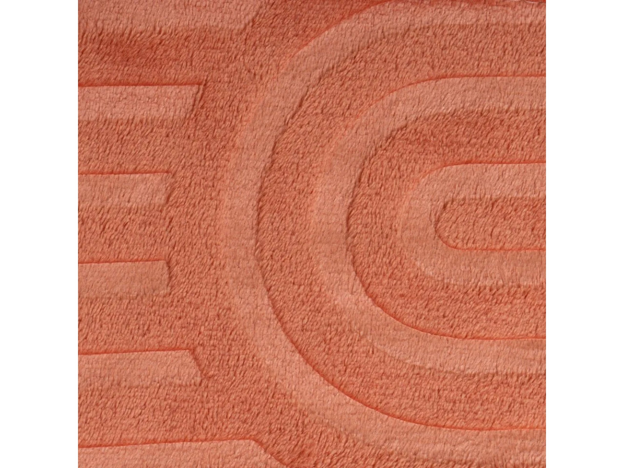 Coperta di flanella con rilievo colore terracotta misura 130x160cm uia