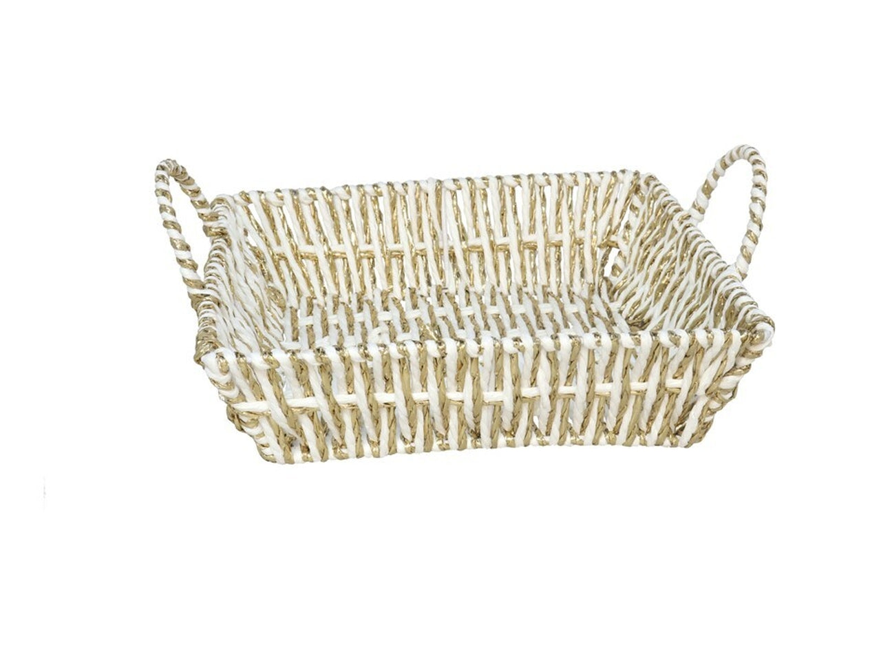 Cesto con manici 26x26x6,5 cm