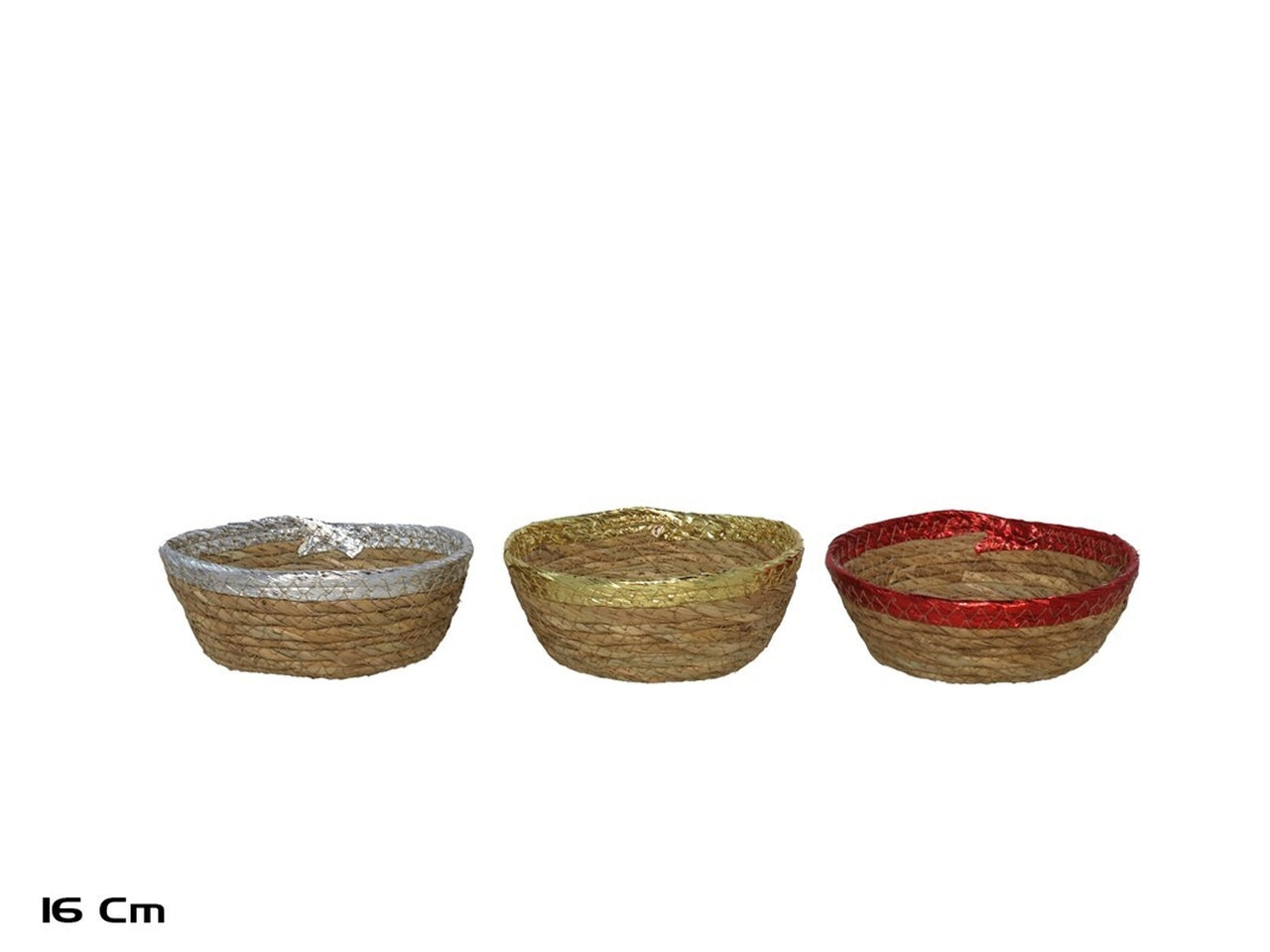 Cestino rotondo almagro 16x6cm-disponibile in 3 assortimenti