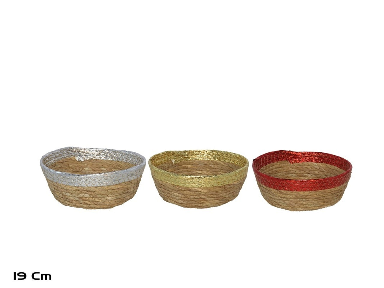Cestino rotondo almagro 19x7cm-disponibile in 3 assortimenti