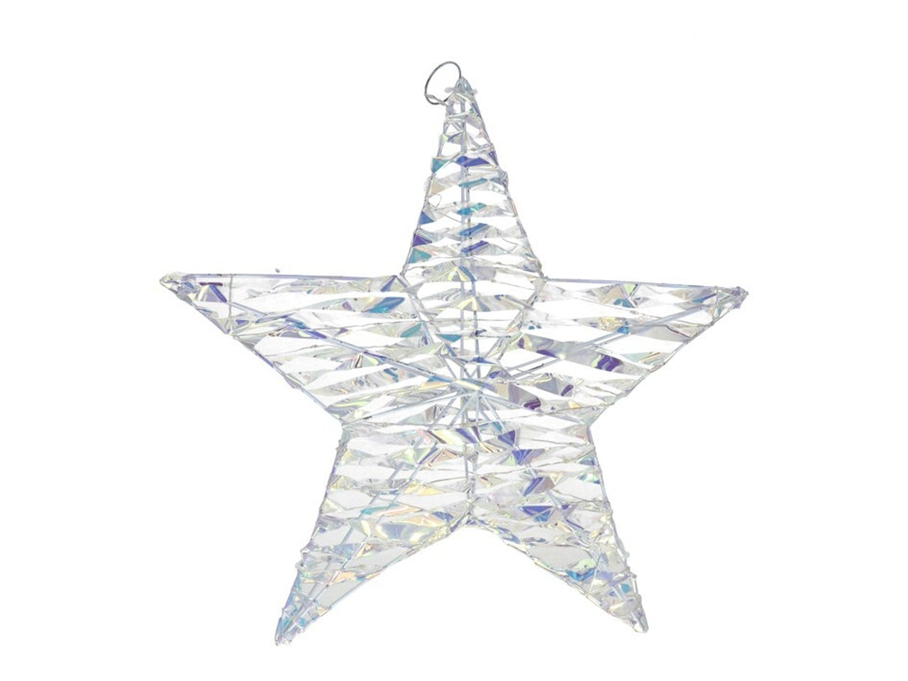 Stella in metallo con 40 led 30cm multicolore