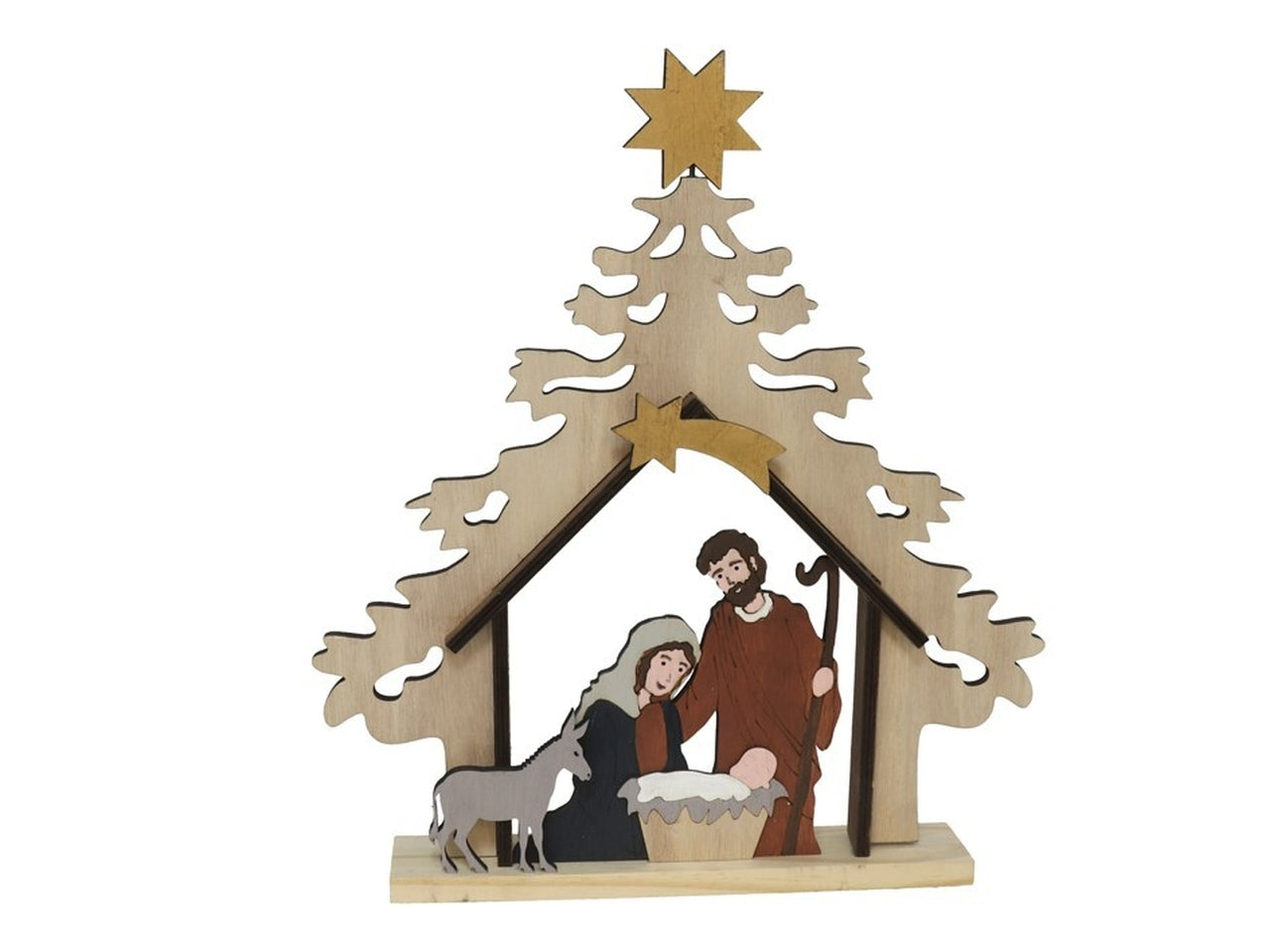 Figura presepe in legno 33x5x36 cm