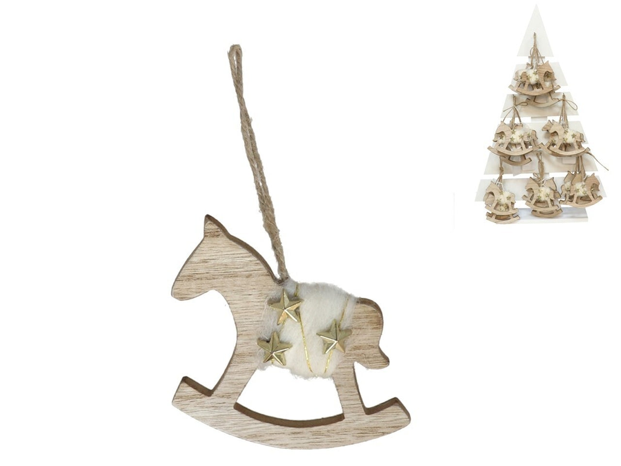 Pendente cavallo a dondolo 10x8,5x2cm