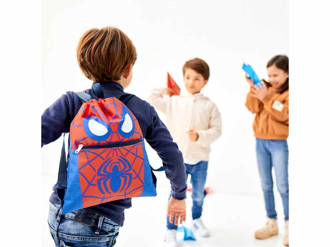 Zainetto a sacca per asilo spiderman
