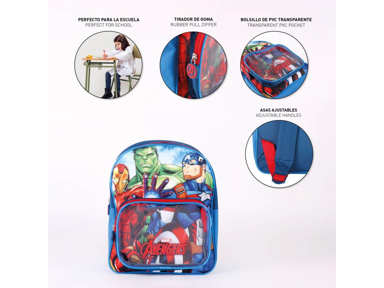 Zaino per bambini o avengers