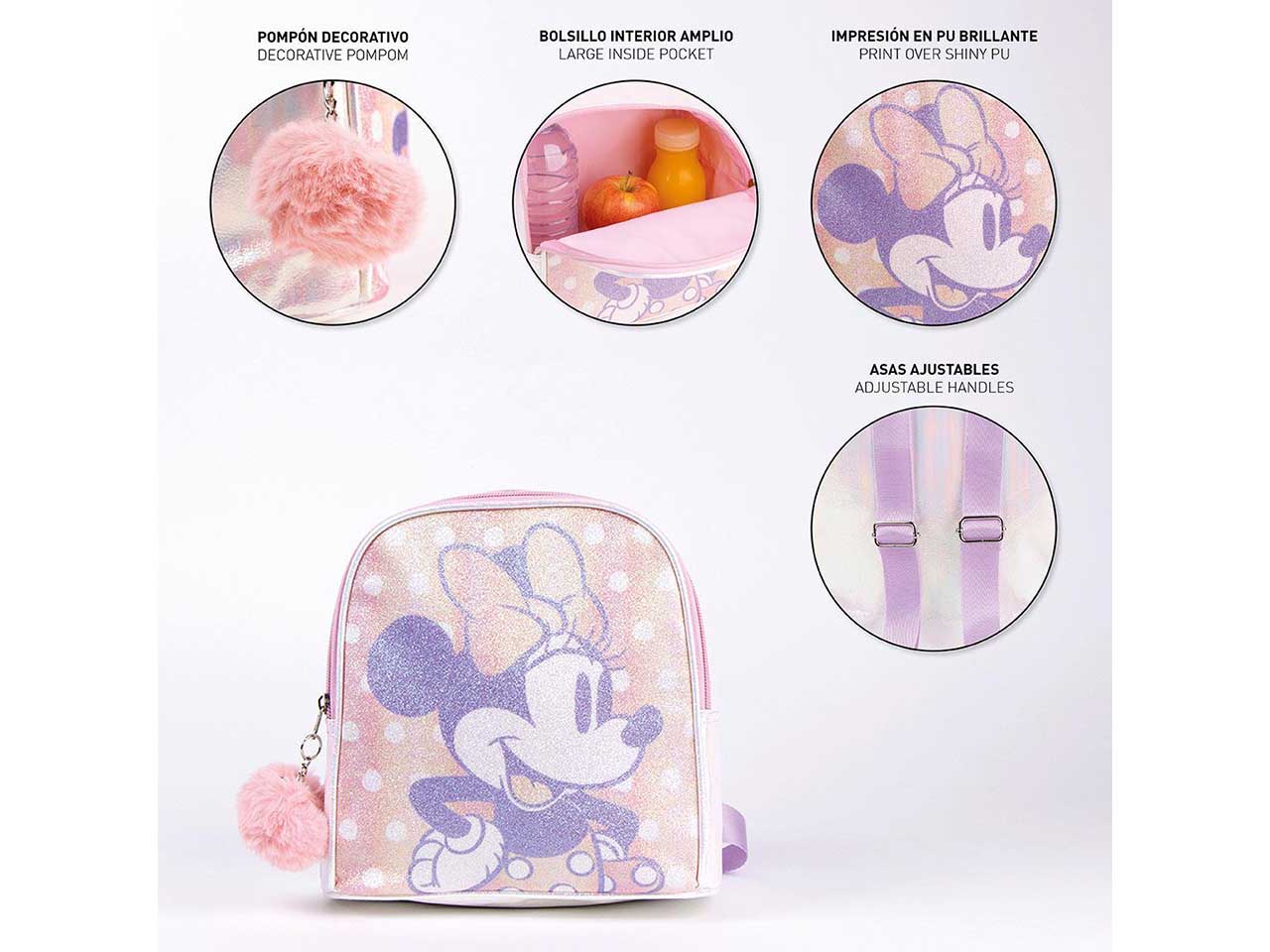 Minnie zaino con glitter per bambini