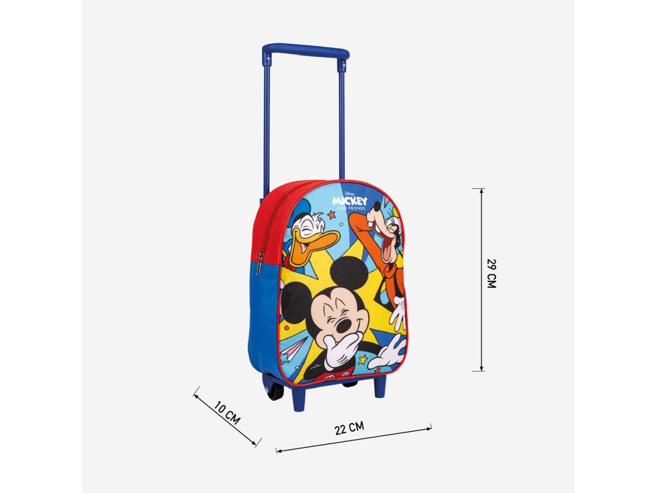 Zaino per bambini trolley scolastico mickey