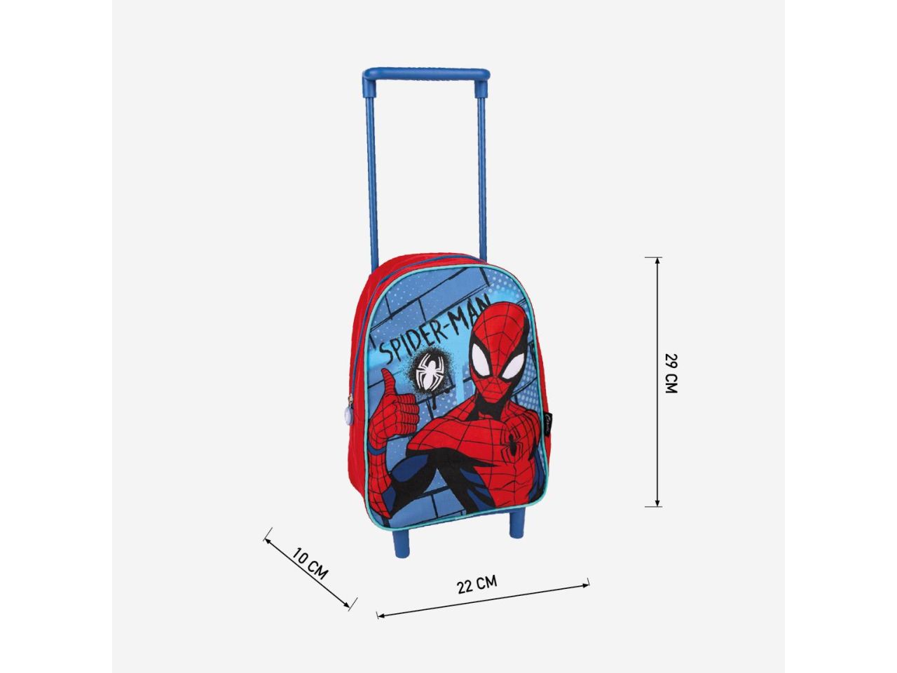 Zaino per bambini trolley scolastico spiderman