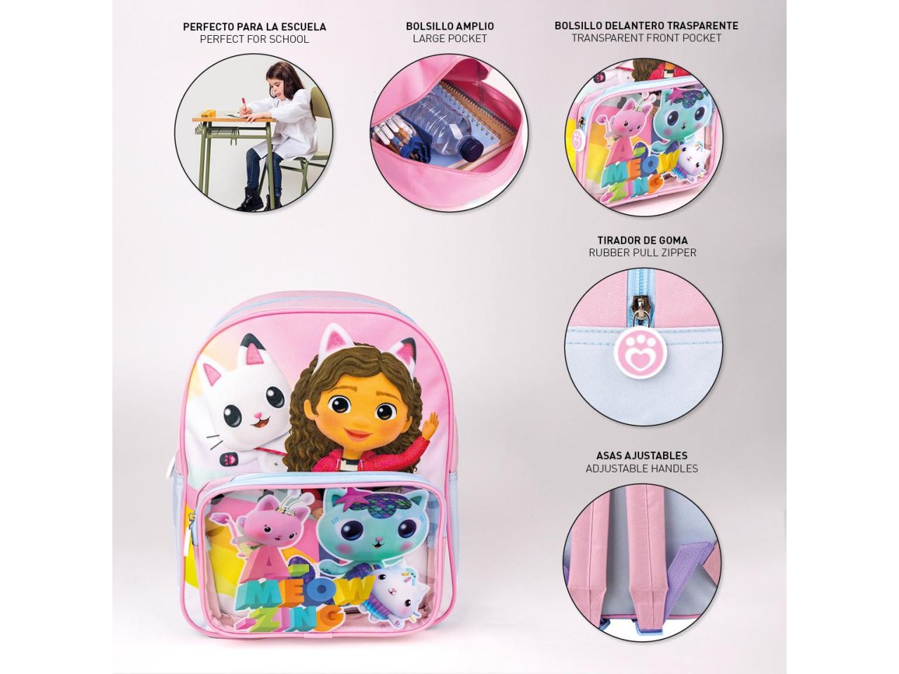 Zaino per bambini o gabby dollhouse